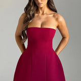 Strapless Bubble Mini Dress