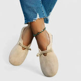 Rope Tie Flat Loafer