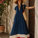 Navy Blue Maxi Dress