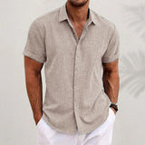 Men's Short Sleeve Button Up Shirt