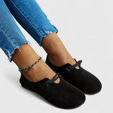 Rope Tie Flat Loafer