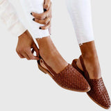 Woven Orthopaedic Slingback Flats