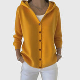 Button-Down Hooded Cardigan