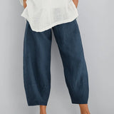 Relaxed Cropped Trousers
