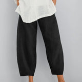 Relaxed Cropped Trousers