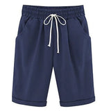 Elastic-Waist Drawstring Shorts