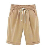 Elastic-Waist Drawstring Shorts