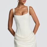 Lace-Up Corset Mini Dress