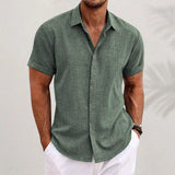 Men's Short Sleeve Button Up Shirt
