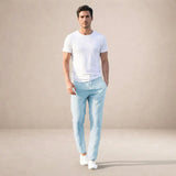 Men's Elastic Waist Regular Fit Trousers