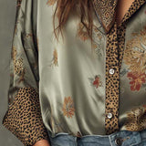 Satin Floral Shirt