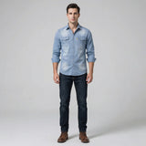 Denim Button-Up