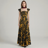 Vinnie Vintage Print Maxi Dress