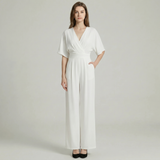 Kimono Sleeve V-Neck Jumpsuit