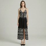 Boho Print Spaghetti Strap Maxi Dress