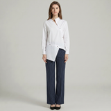 Asymmetric Button Blazer
