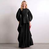 Oversized Long Sleeve Abaya Maxi Dress