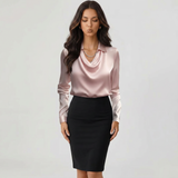 Cowl Collar Blouse