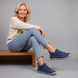Meya Lace Up Cushioned Sneaker