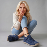 Meya Lace Up Cushioned Sneaker