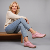 Meya Lace Up Cushioned Sneaker