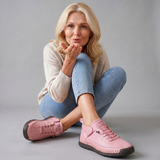 Meya Lace Up Cushioned Sneaker