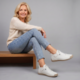 Meya Lace Up Cushioned Sneaker
