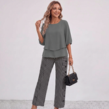 Martha Wide Leg Trouser Set