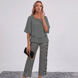 Martha Wide Leg Trouser Set