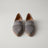 Helen Pointed Toe Contrast Strap Loafer