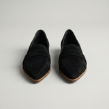Helen Pointed Toe Contrast Strap Loafer