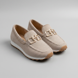 Susana Gold Hardware Platform Loafer