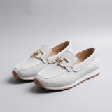 Susana Gold Hardware Platform Loafer