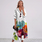Paula Botanical Print Maxi Dress