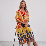 Paula Botanical Print Maxi Dress