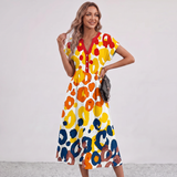 Paula Botanical Print Maxi Dress