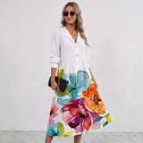 Paula Botanical Print Maxi Dress