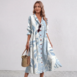 Paula Botanical Print Maxi Dress