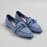 Maricela Pointed Toe Bow Loafer
