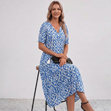 Amalia Floral Tassel Tie Maxi Dress
