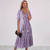 Amalia Floral Tassel Tie Maxi Dress