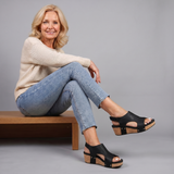 Adela Open Toe Cork Platform Sandal