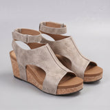 Adela Open Toe Cork Platform Sandal