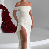 Off-The-Shoulder Maxi Dress