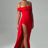 Off-The-Shoulder Maxi Dress