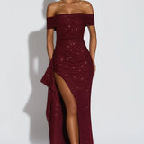 Off-The-Shoulder Maxi Dress