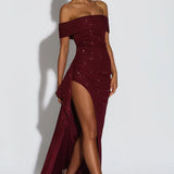 Off-The-Shoulder Maxi Dress