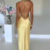 Open Back Maxi Dress