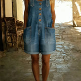 Denim Short Dungarees