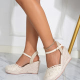 Closed-Toe Espadrille Wedges